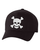 Halloween Skull and Crossbones FlexFit Hats