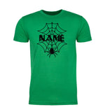 Halloween Spider Web Custom Name Unisex T Shirts - Mato & Hash