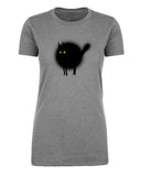 Halloween Spooked Cat Womens T Shirts