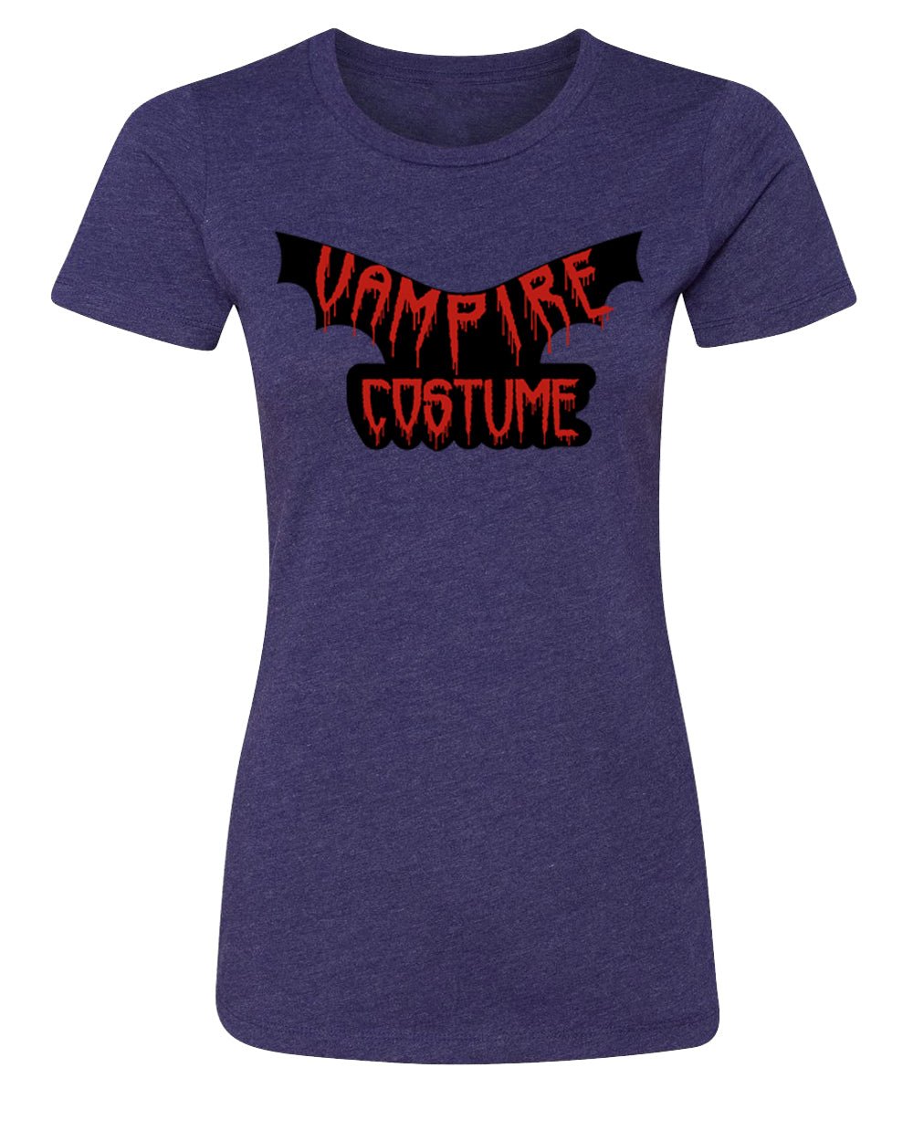 Halloween Vampire Costume w/ Bloody Bat Wings Womens T Shirts - Mato & Hash