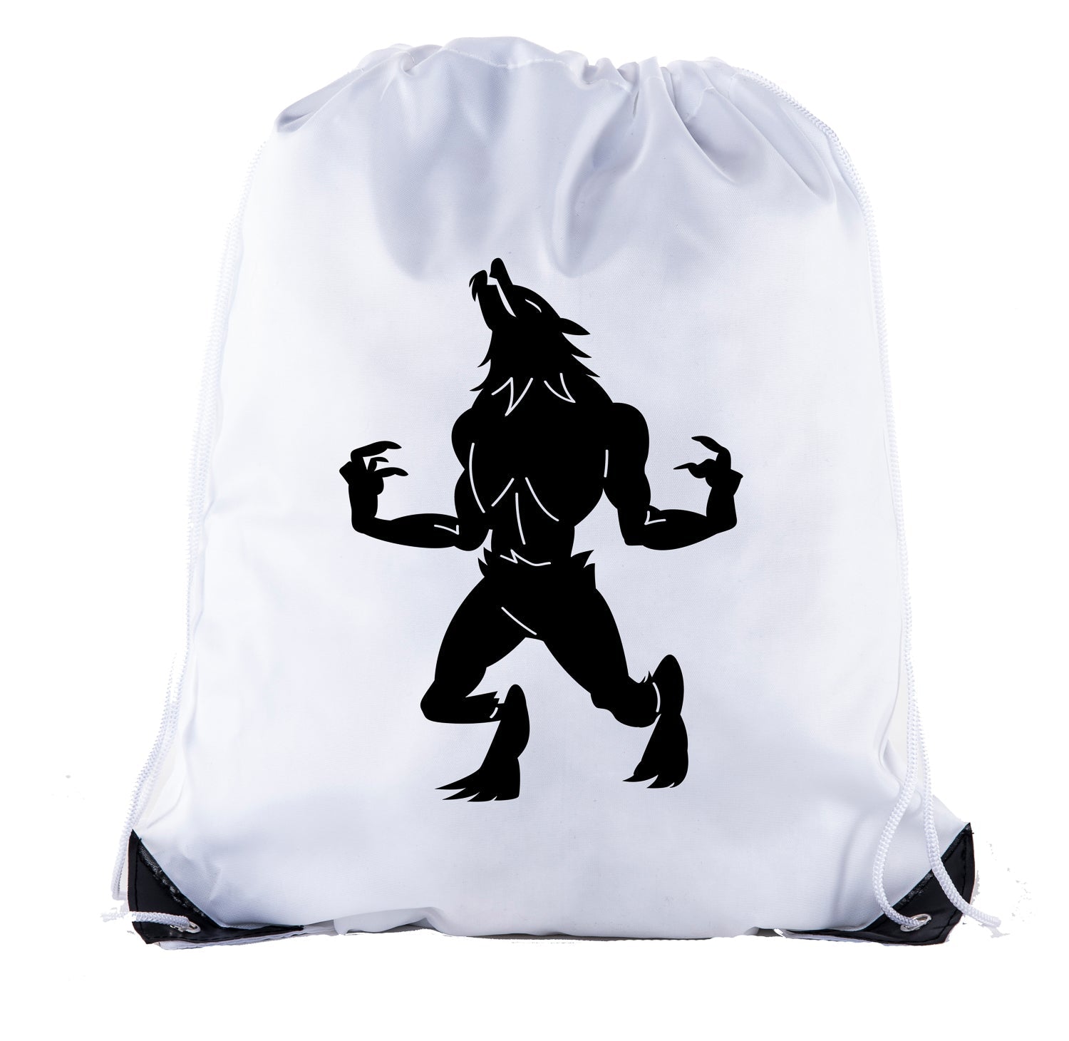 Halloween Werewolf Polyester Drawstring Bag - Mato & Hash