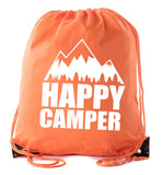 Happy Camper Polyester Drawstring Bag - Mato & Hash