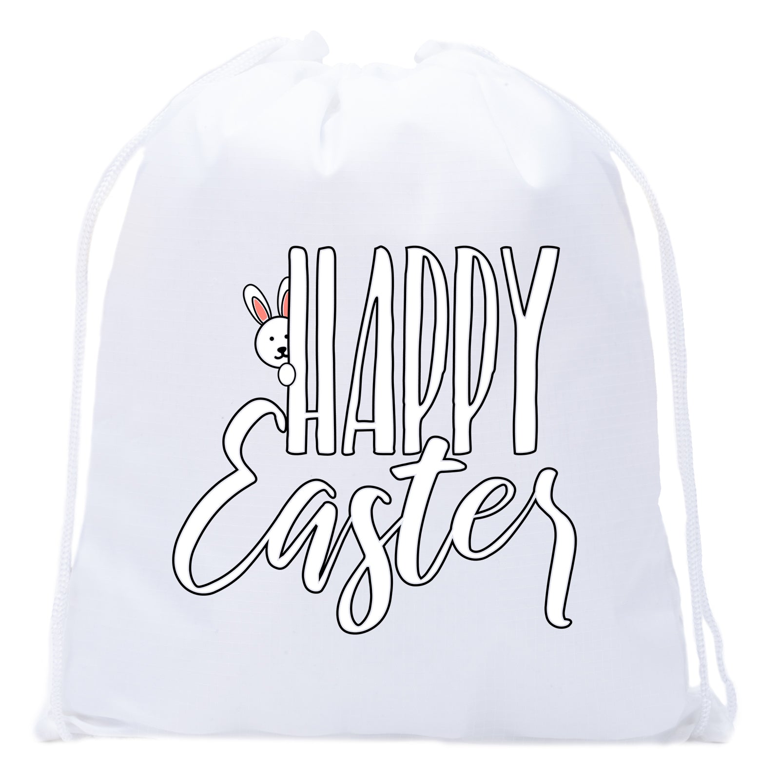 Happy Easter Mini Polyester Drawstring Bag - Mato & Hash