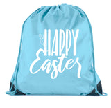 Happy Easter Polyester Drawstring Bag - Mato & Hash