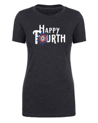 Happy Fourth Womens T Shirts - Mato & Hash