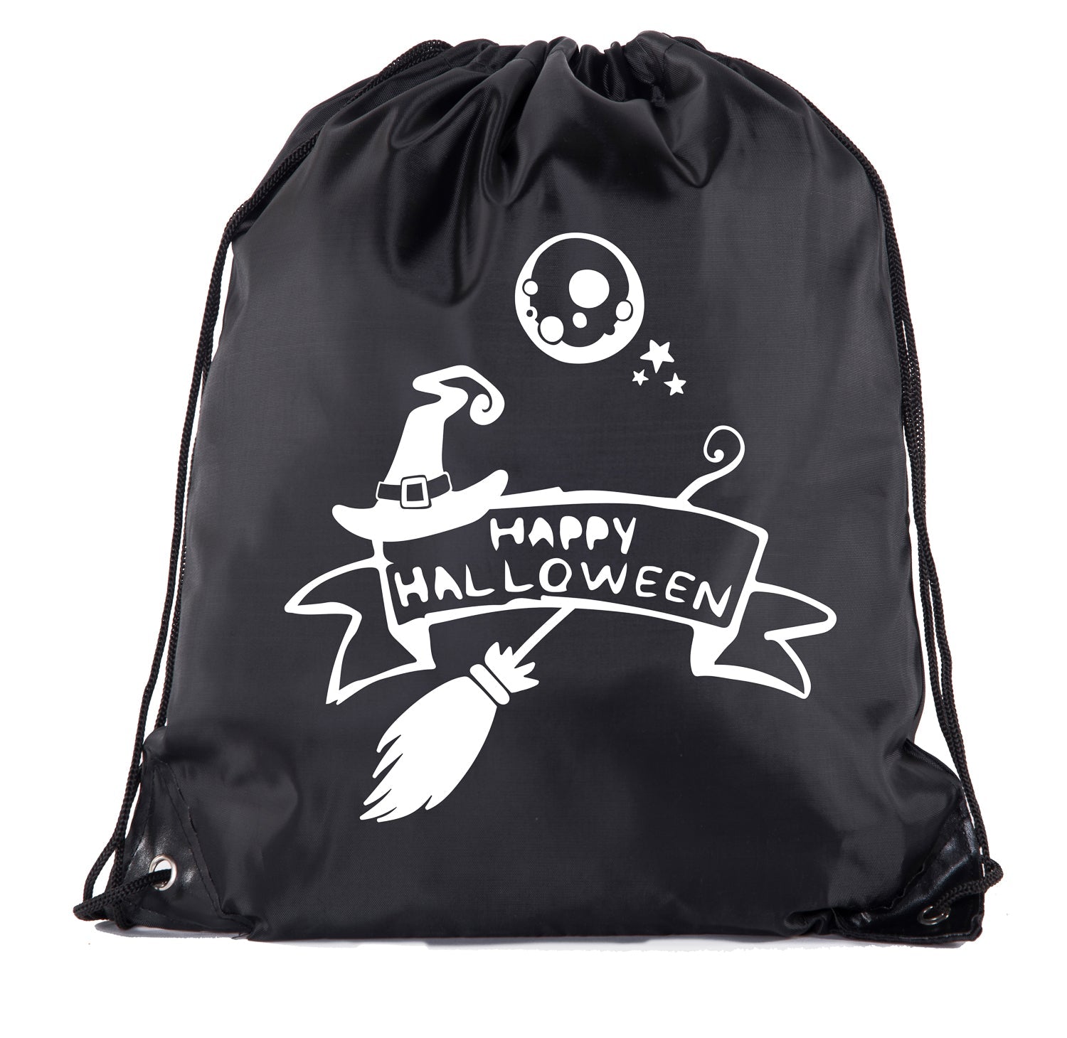 Happy Halloween Polyester Drawstring Bag - Mato & Hash