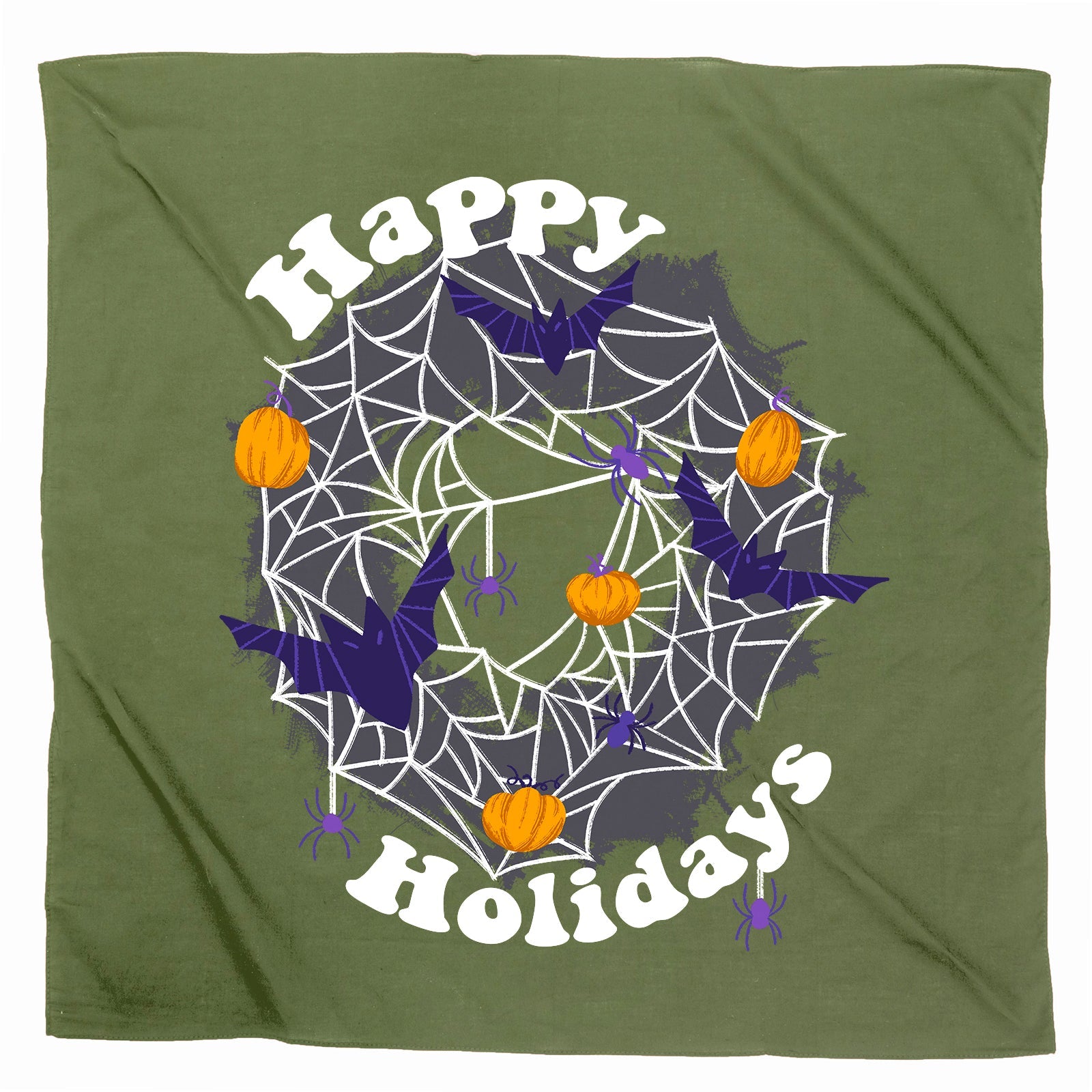 Happy Holidays Halloween Wall Tapestry - Mato & Hash