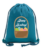Happy Hunting Easter Cotton Drawstring Bag - Mato & Hash