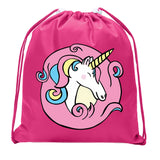 Happy Unicorn Mini Polyester Drawstring Bag - Mato & Hash