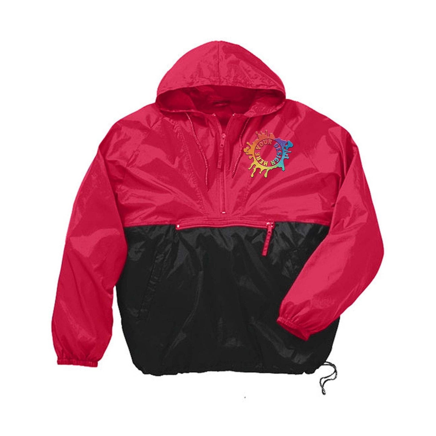 Harriton Adult Packable Nylon Jacket Embroidery - Mato & Hash