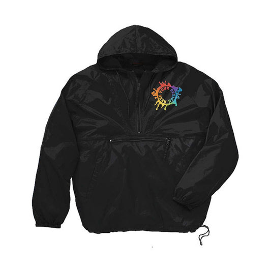 Harriton Adult Packable Nylon Jacket Embroidery - Mato & Hash