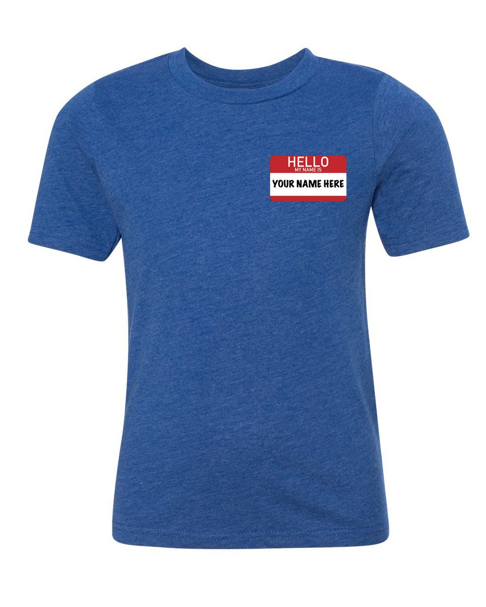 Hello My Name Is: Custom - Left Chest Print Kids T Shirts - Mato & Hash