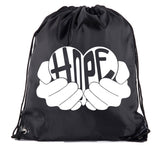 Hope - Heart in Hands Polyester Drawstring Bag
