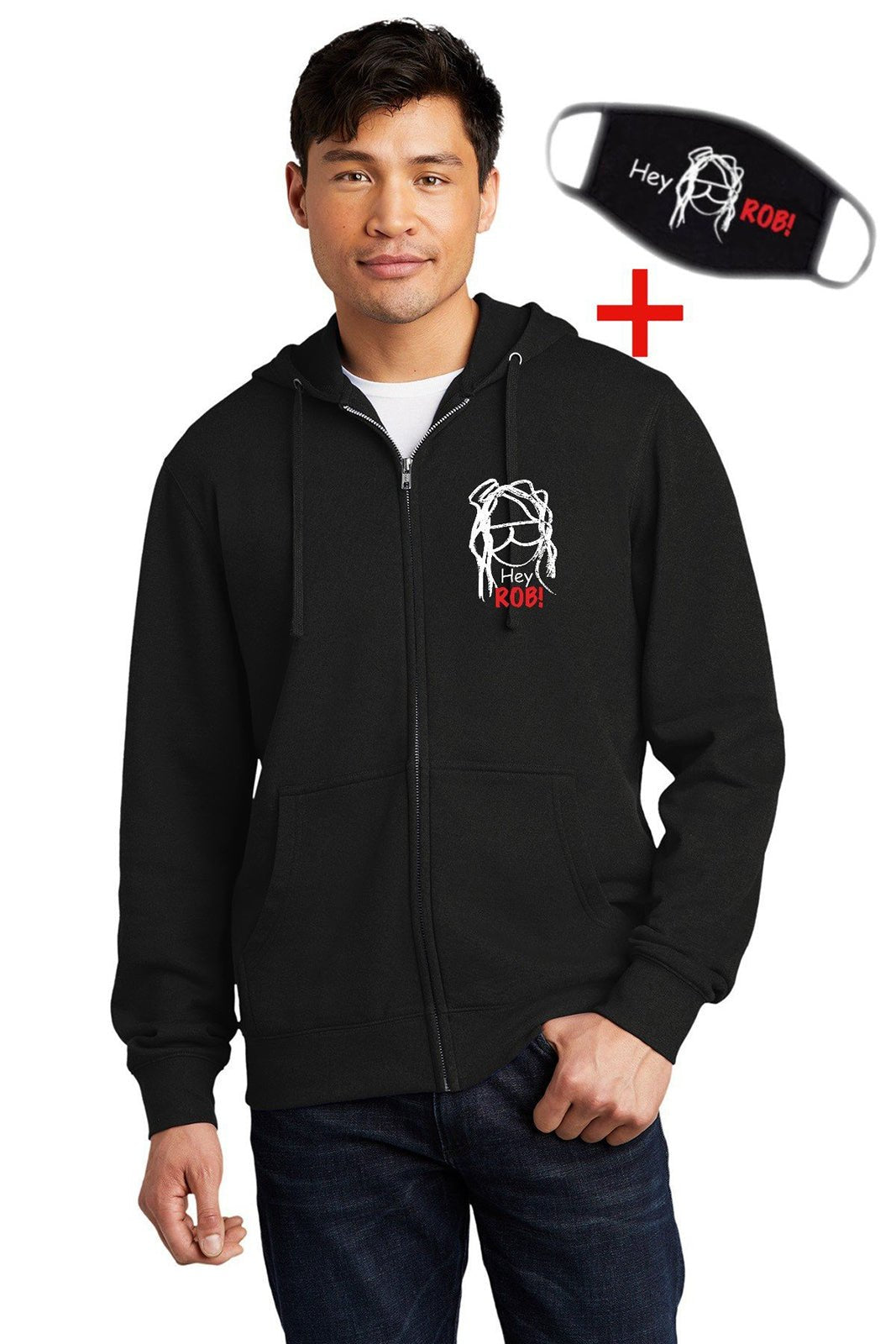 HR ! Full Zip HOODIE+ MASK COMBO USA - Mato & Hash