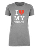 I Heart My Church Womens Christian T Shirts - Mato & Hash