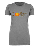 I Heart Pumpkin Spice Womens T Shirts