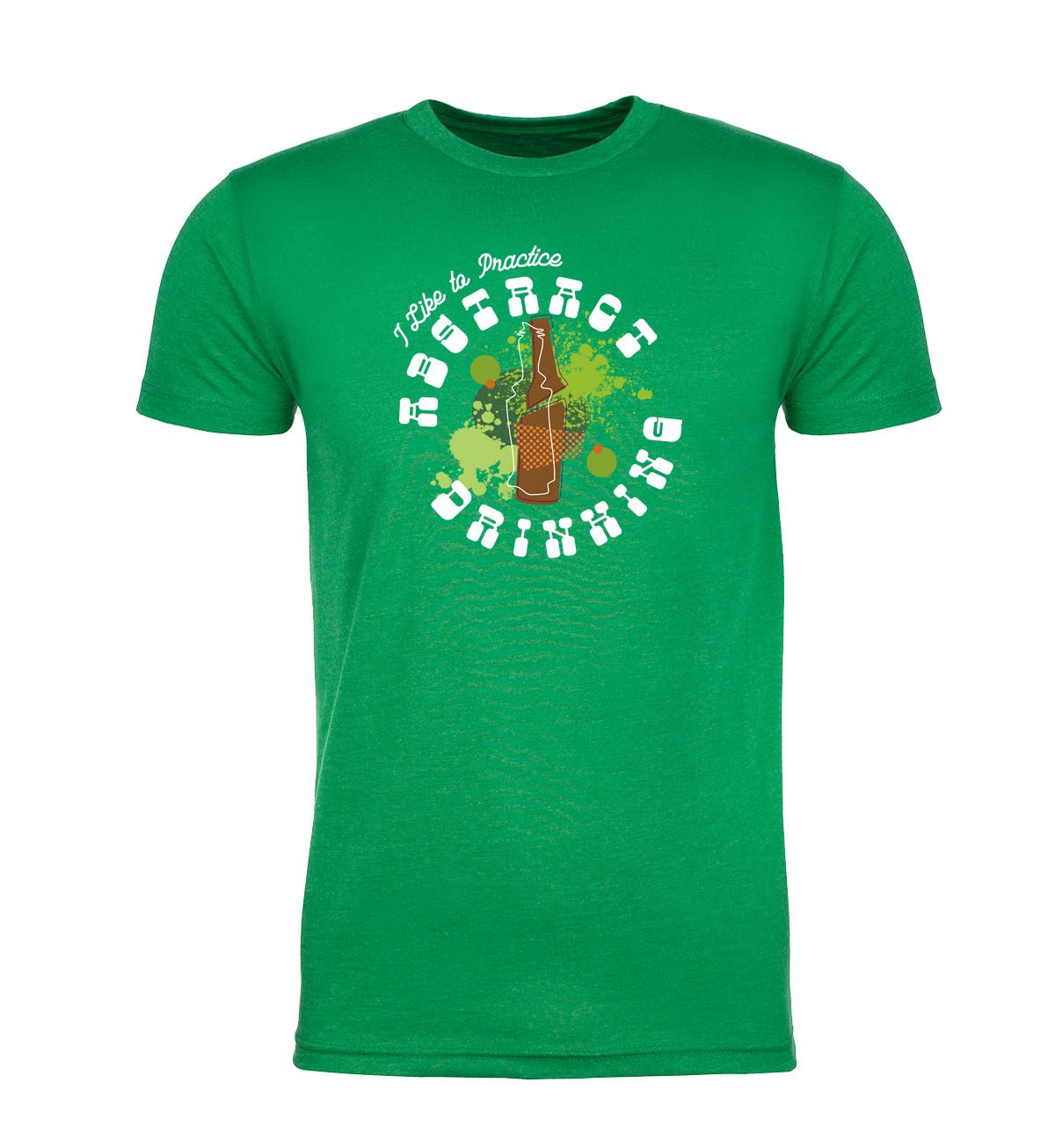 I Like To Practice Abstract Drinking Unisex St. Patrick's Day T Shirts - Mato & Hash