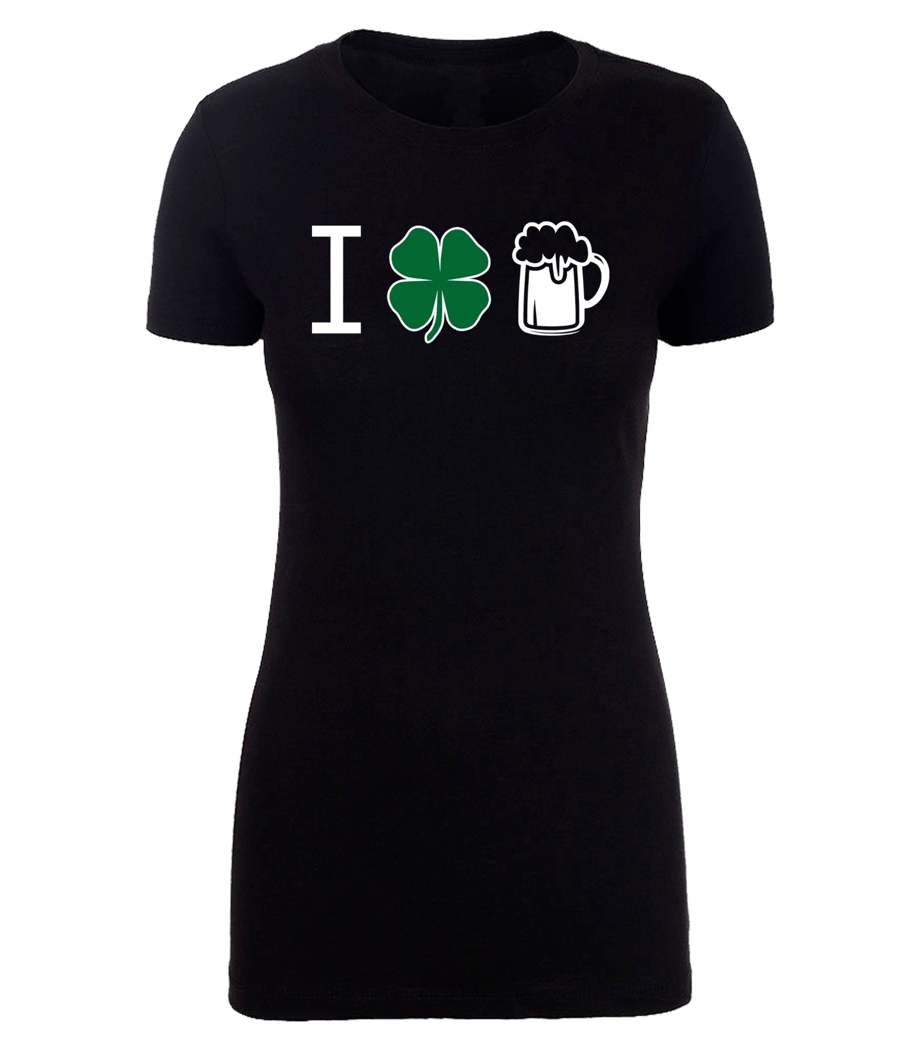 I Shamrock Beer Womens St. Patrick's Day T Shirts - Mato & Hash