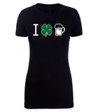 I Shamrock Beer Womens St. Patrick's Day T Shirts