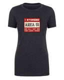 I Stormed Area 51 Womens Alien T Shirts - Mato & Hash