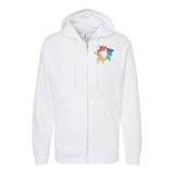 Independent Trading Co. Midweight Full-Zip Hooded Sweatshirt Embroidery