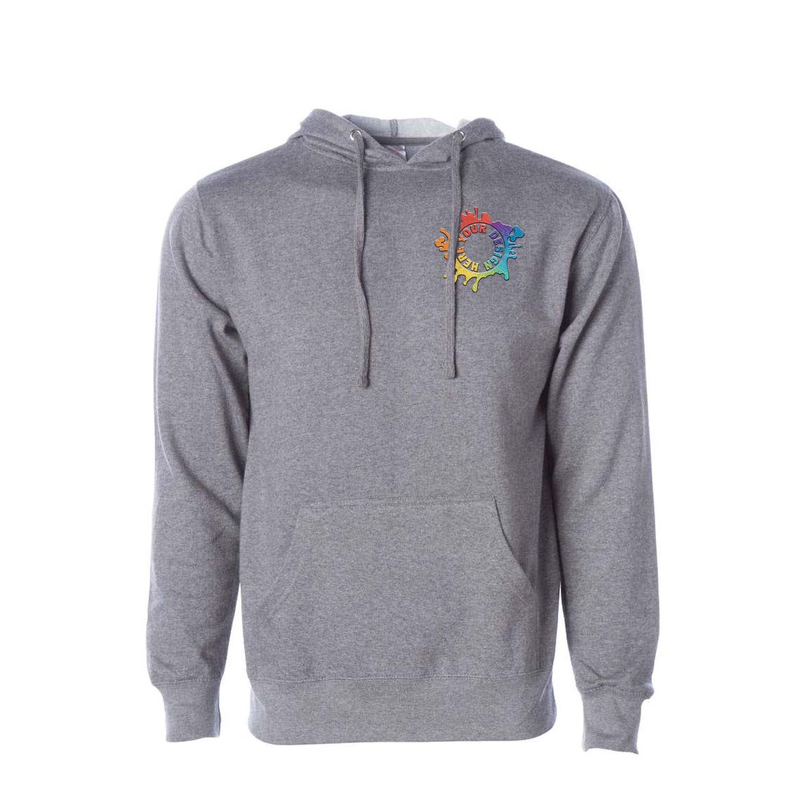 Independent Trading Co. Midweight Hooded Sweatshirt Embroidery - Mato & Hash