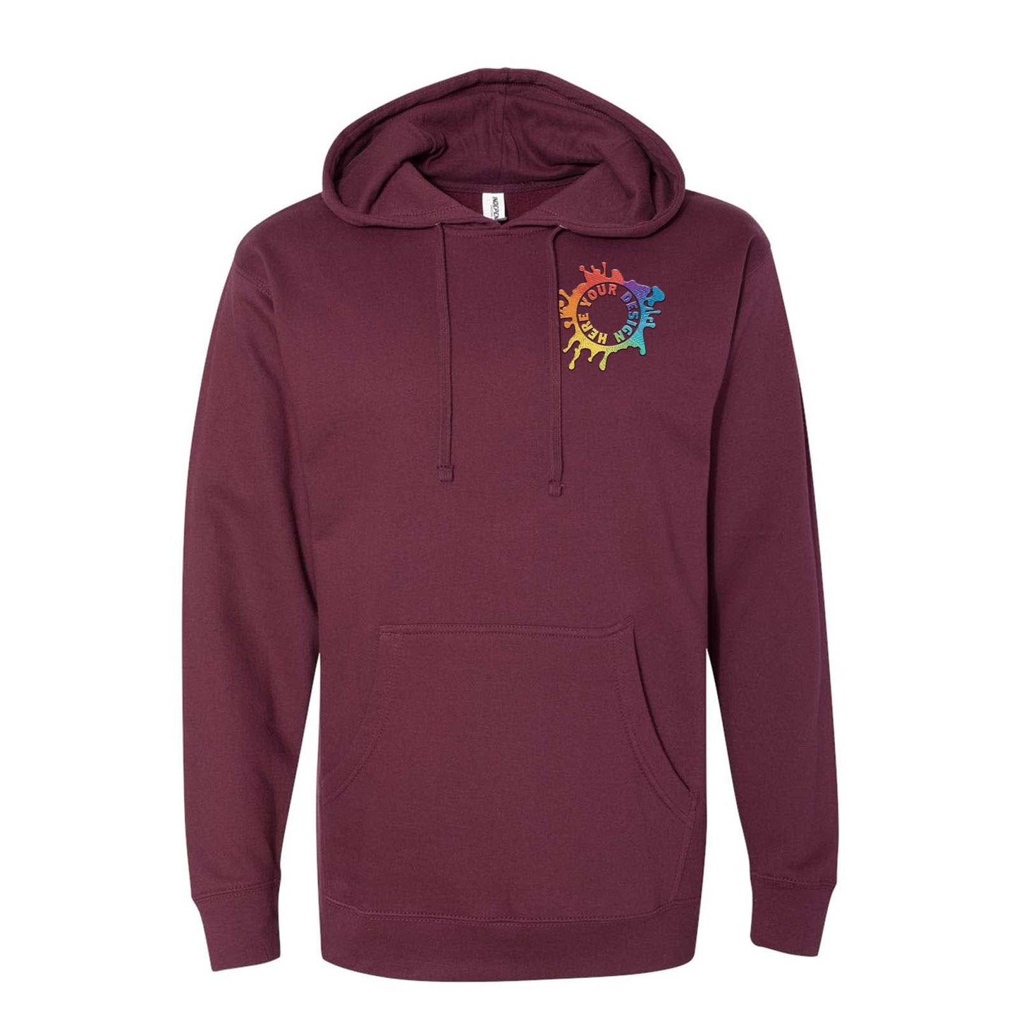 Independent Trading Co. Midweight Hooded Sweatshirt Embroidery - Mato & Hash