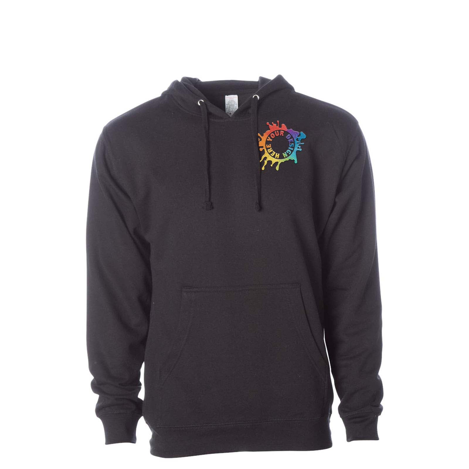 Independent Trading Co. Midweight Hooded Sweatshirt Embroidery - Mato & Hash