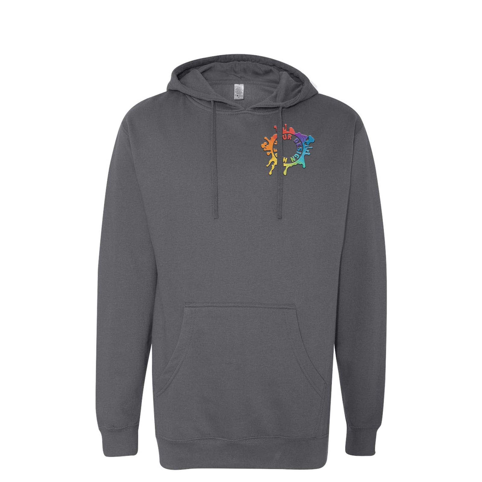 Independent Trading Co. Midweight Hooded Sweatshirt Embroidery - Mato & Hash