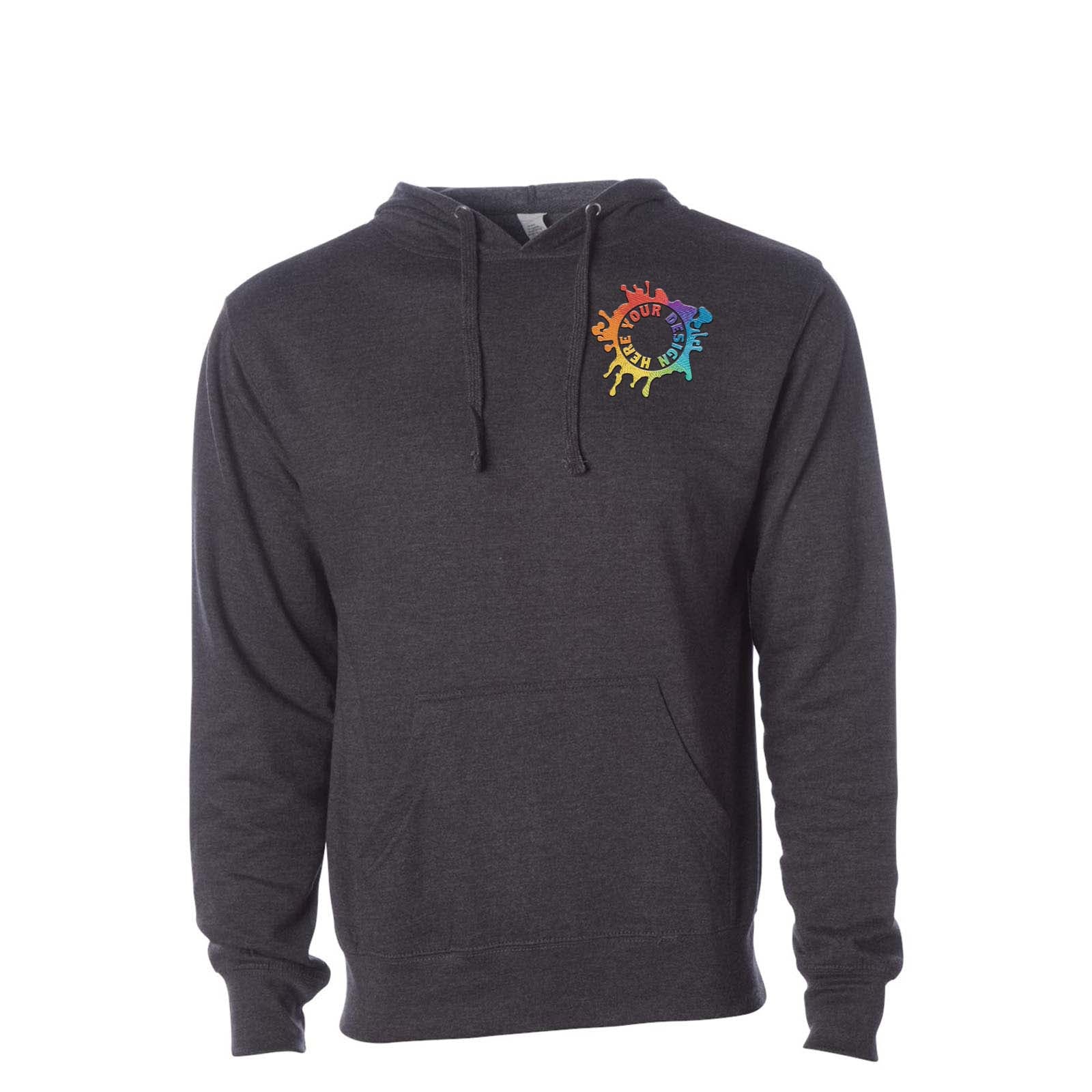 Independent Trading Co. Midweight Hooded Sweatshirt Embroidery - Mato & Hash