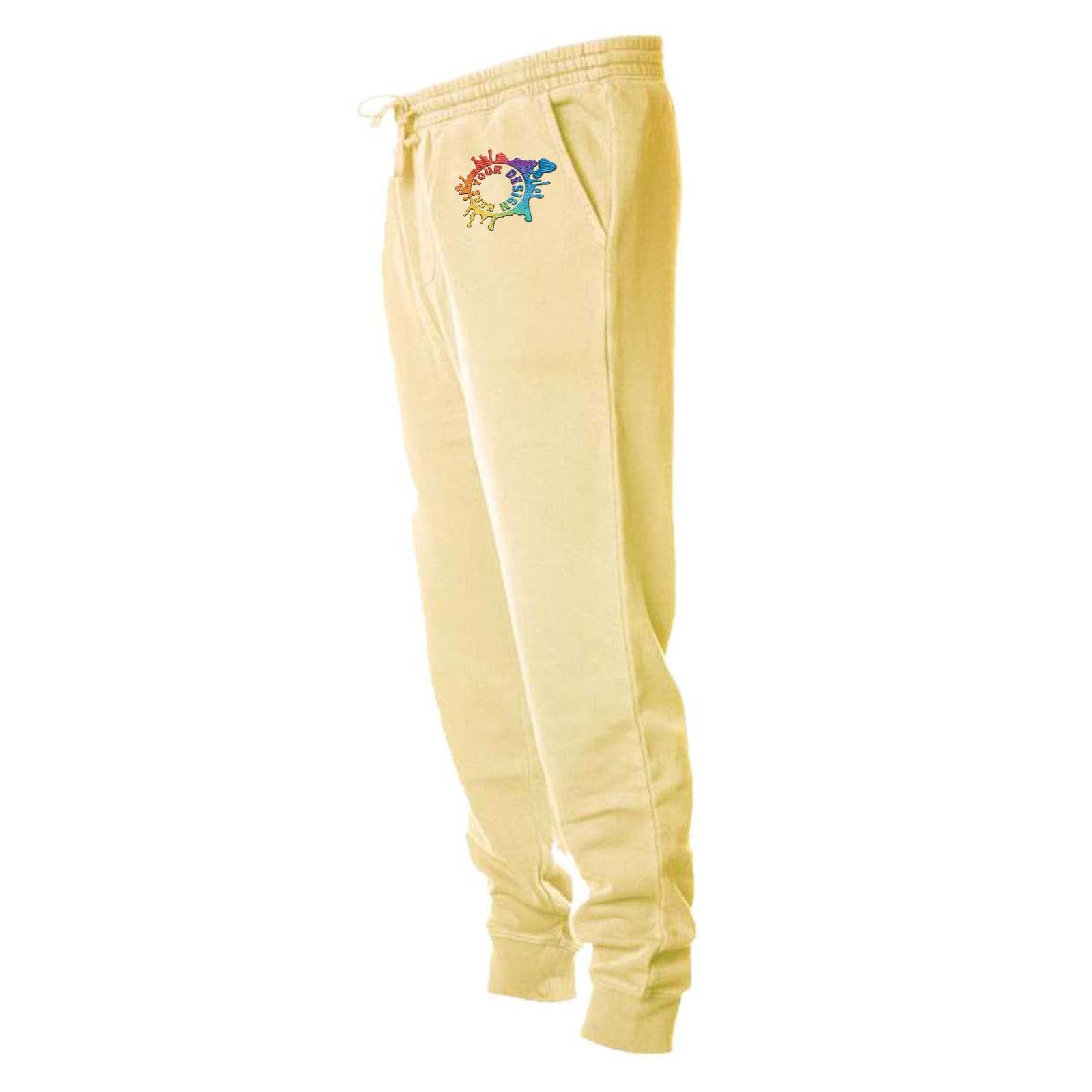 Independent Trading Co. Pigment-Dyed Fleece Jogger Pants Embroidery - Mato & Hash