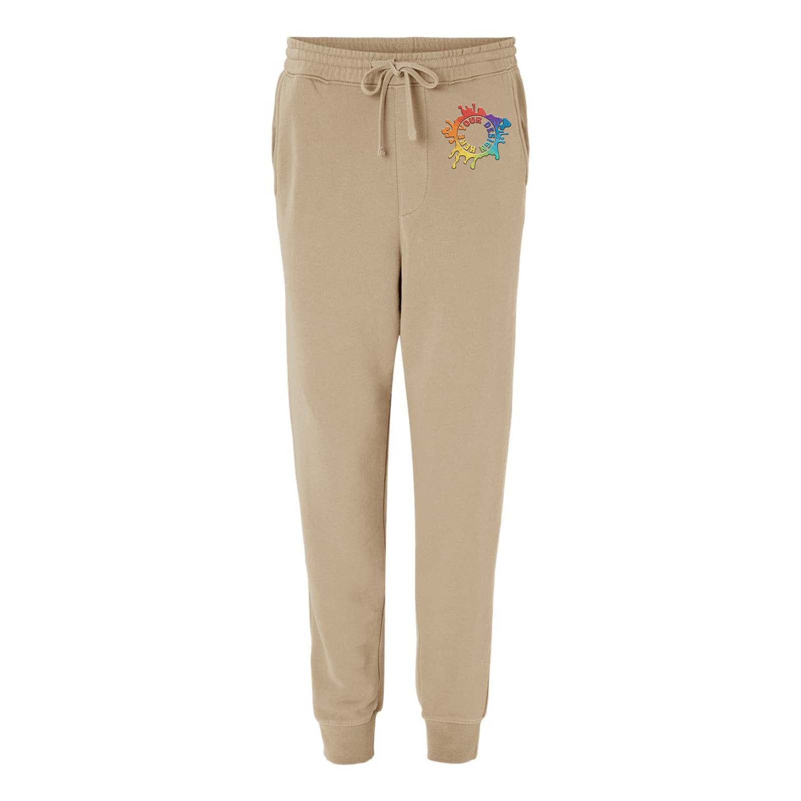Independent Trading Co. Pigment-Dyed Fleece Jogger Pants Embroidery - Mato & Hash