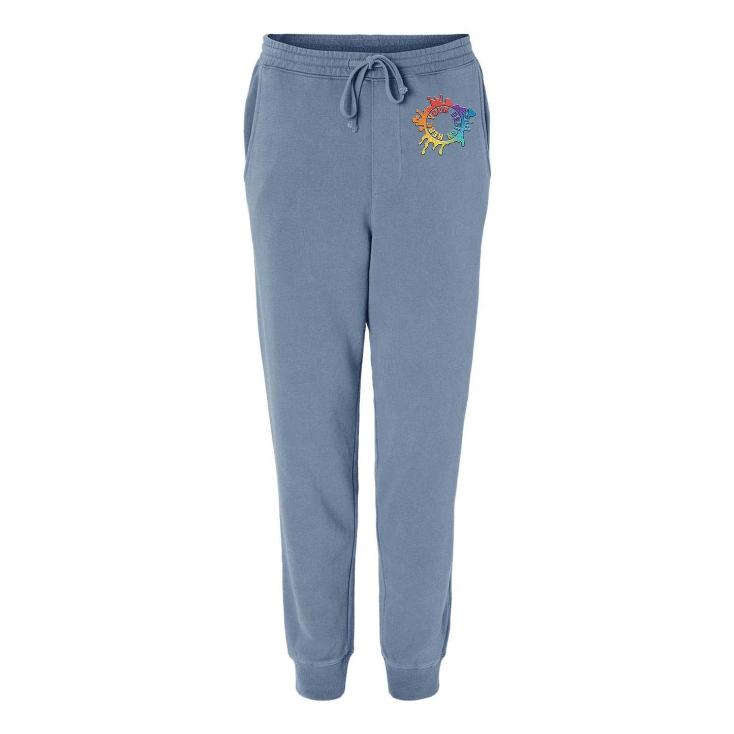 Independent Trading Co. Pigment-Dyed Fleece Jogger Pants Embroidery - Mato & Hash