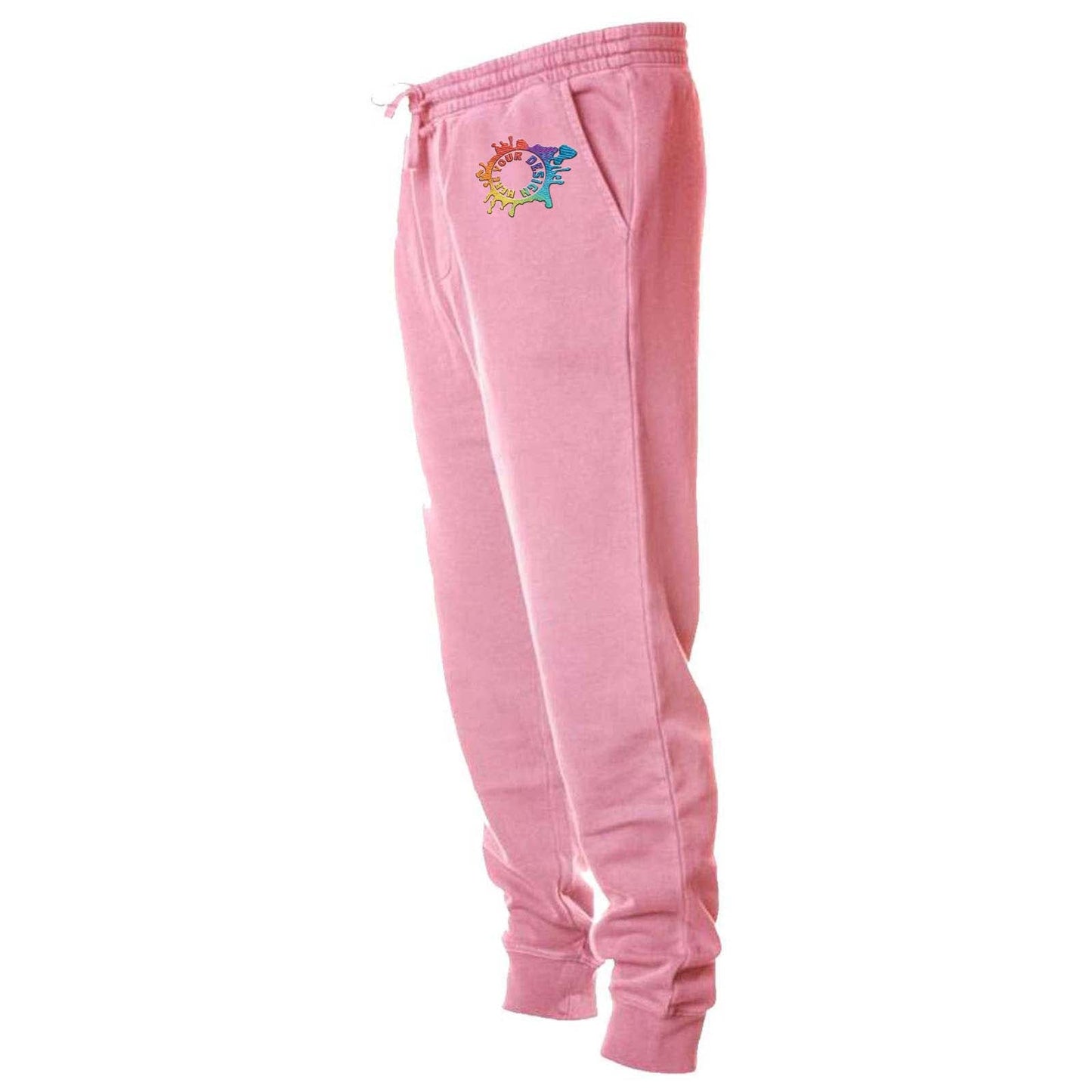 Independent Trading Co. Pigment-Dyed Fleece Jogger Pants Embroidery - Mato & Hash