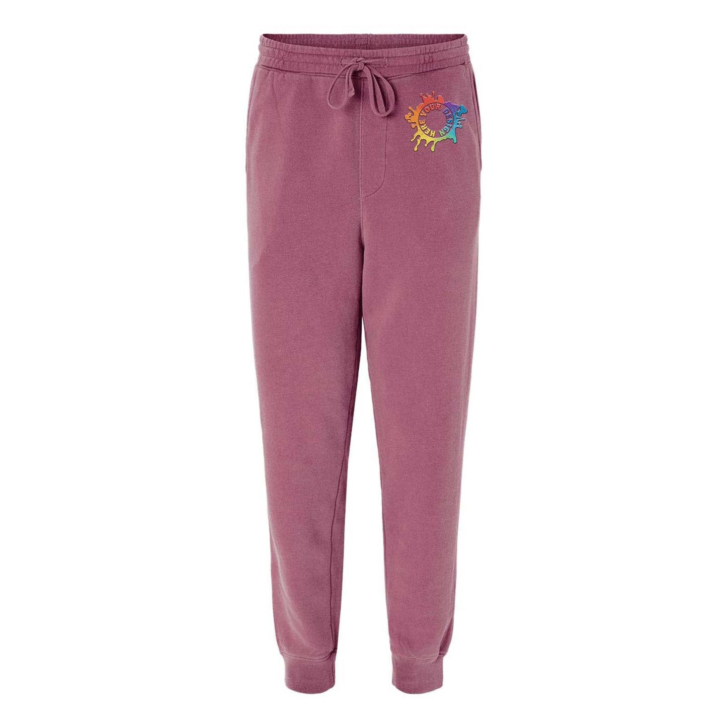 Independent Trading Co. Pigment-Dyed Fleece Jogger Pants Embroidery - Mato & Hash