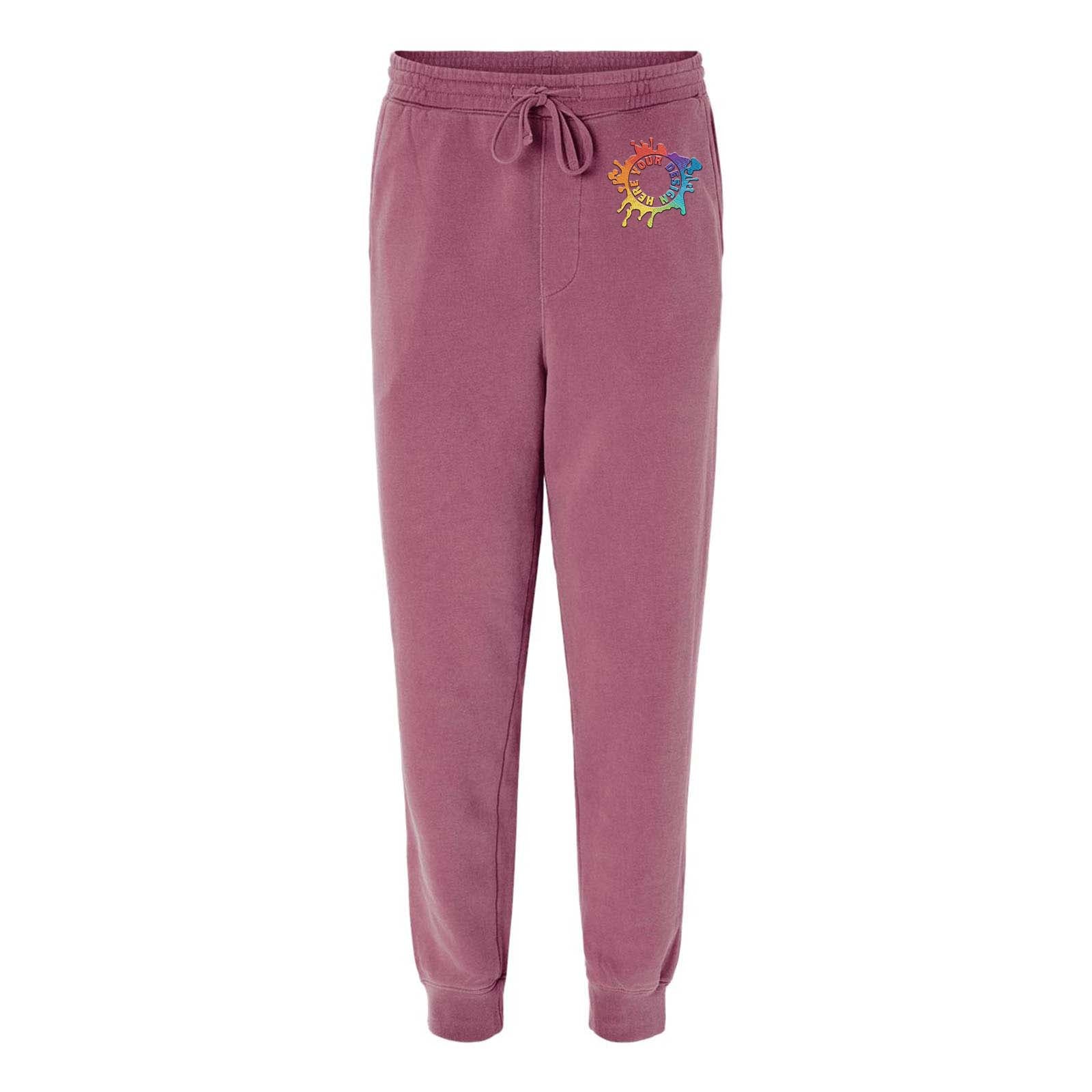 Independent Trading Co. Pigment-Dyed Fleece Jogger Pants Embroidery - Mato & Hash