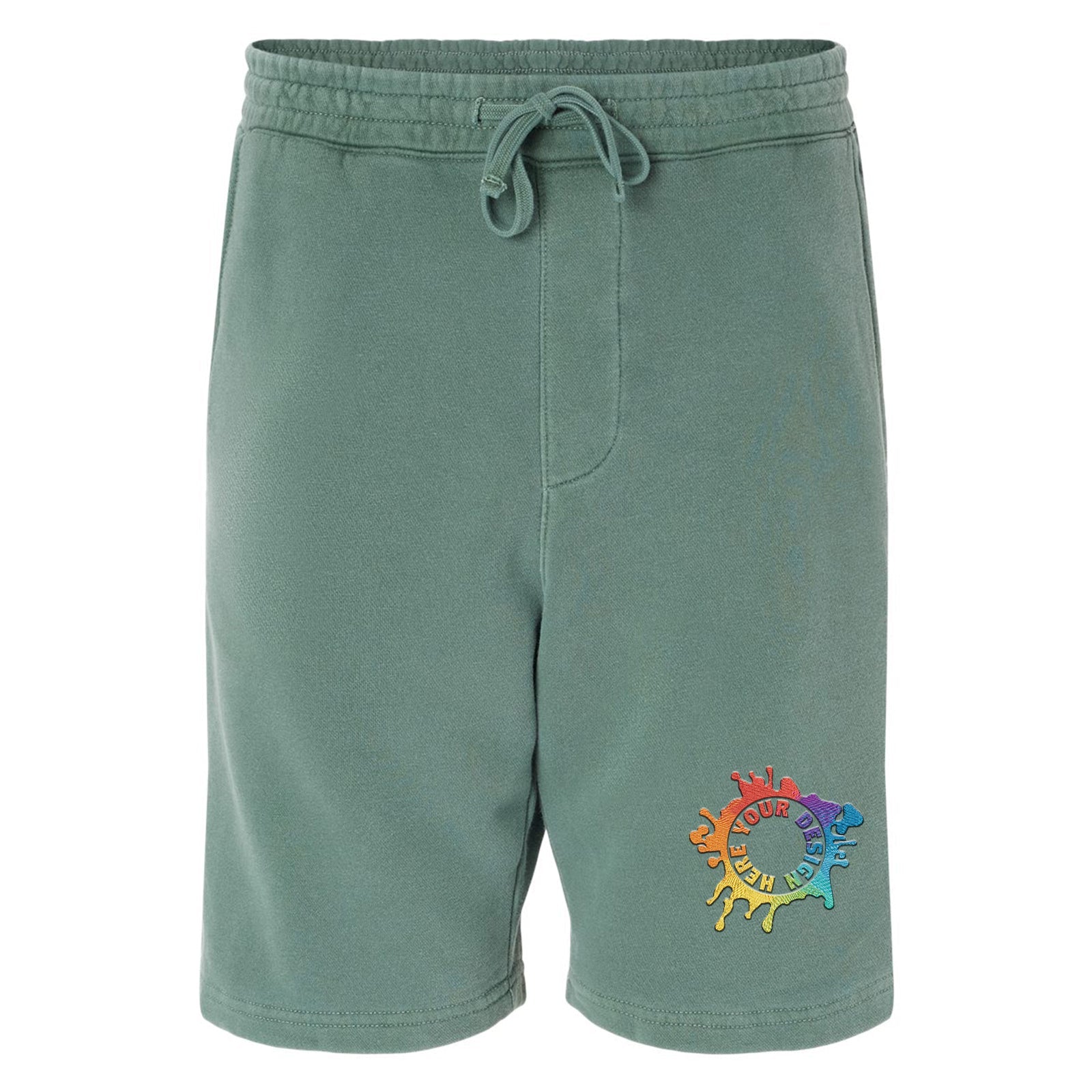 Independent Trading Co. Pigment-Dyed Fleece Shorts Embroidery - Mato & Hash