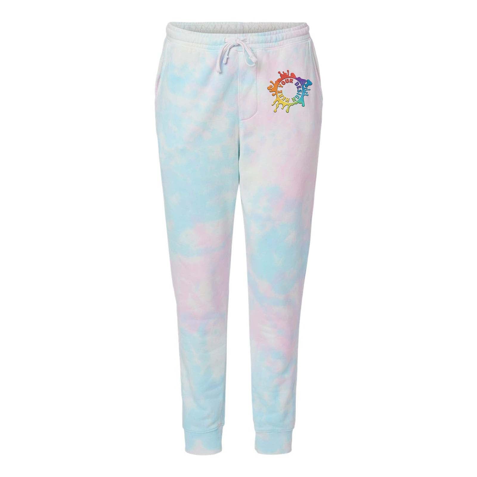 Independent Trading Co. Tie-Dyed Fleece Jogger Pants Embroidery - Mato & Hash