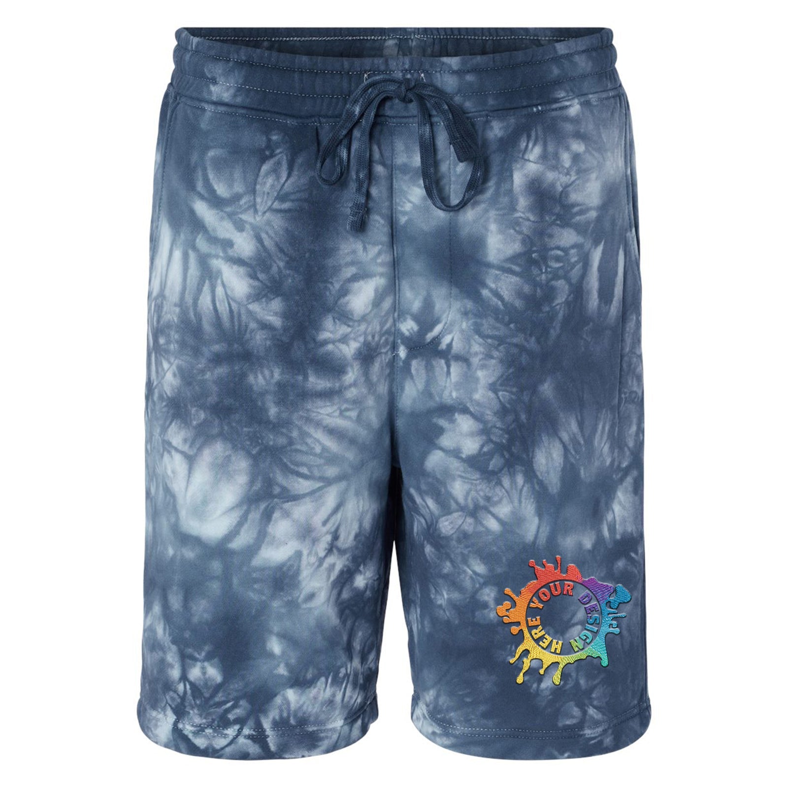 Independent Trading Co. Tie-Dyed Fleece Shorts Embroidery - Mato & Hash