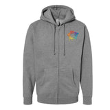 Independent Trading Co. Unisex Heavyweight Full-Zip Hooded Sweatshirt Embroidery
