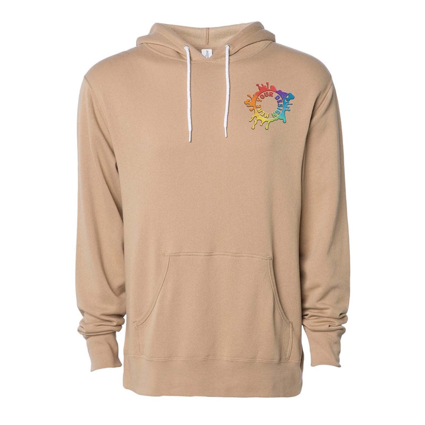 Independent Trading Co. Unisex Lightweight Hooded Sweatshirt Embroidery - Mato & Hash