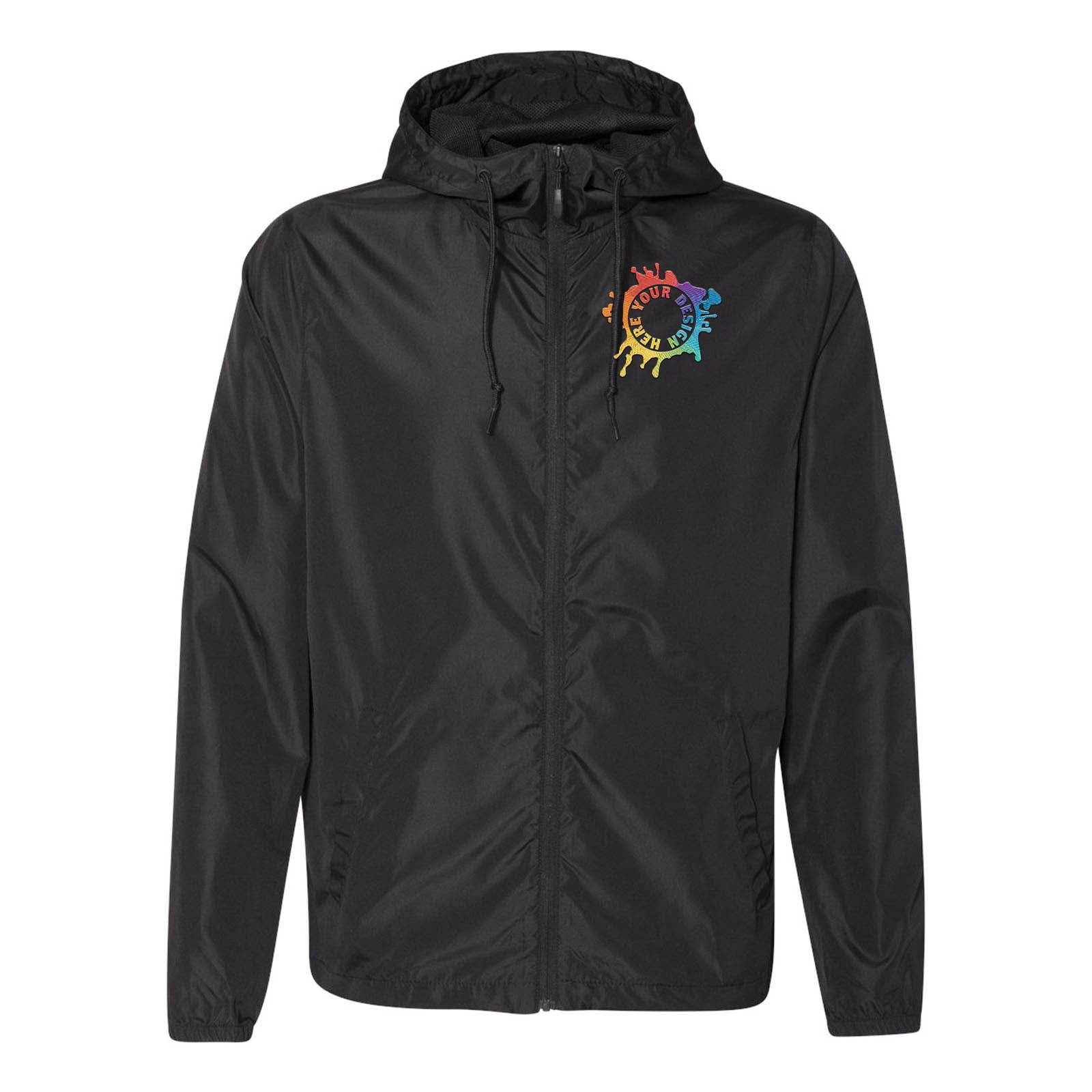 Independent Trading Co. - Unisex Lightweight Windbreaker Full-Zip Jacket Embroidery - Mato & Hash