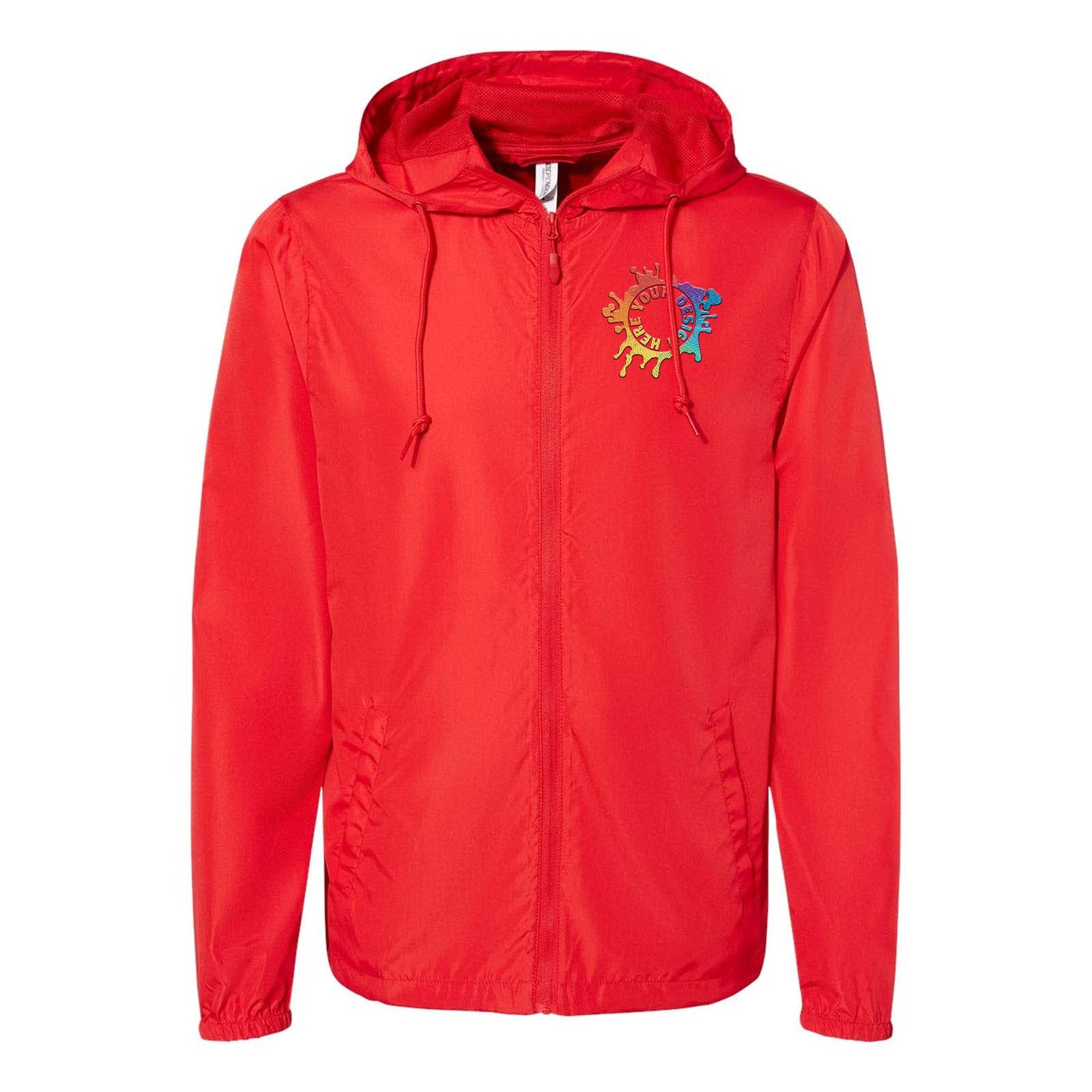 Independent Trading Co. - Unisex Lightweight Windbreaker Full-Zip Jacket Embroidery - Mato & Hash