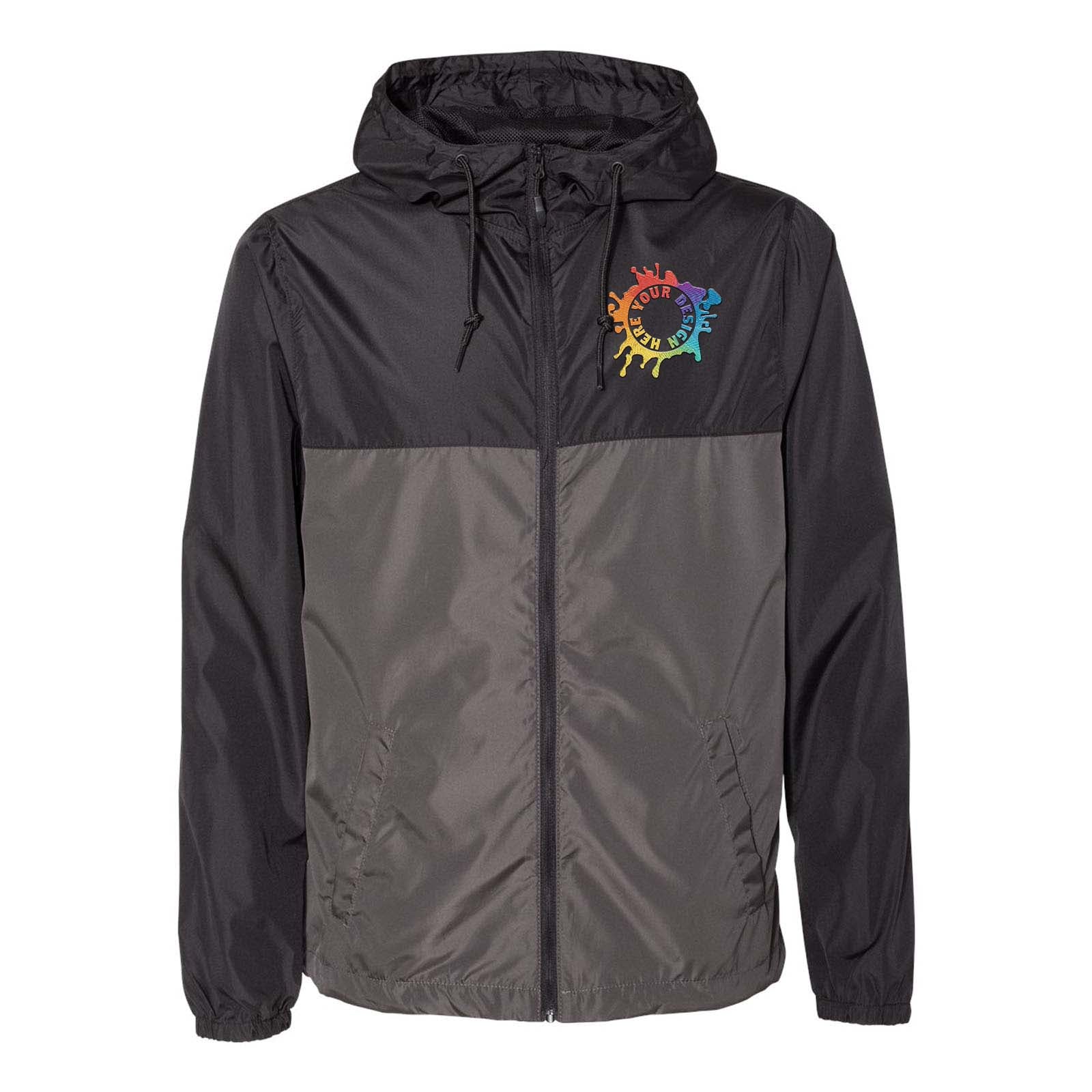 Independent Trading Co. - Unisex Lightweight Windbreaker Full-Zip Jacket Embroidery - Mato & Hash