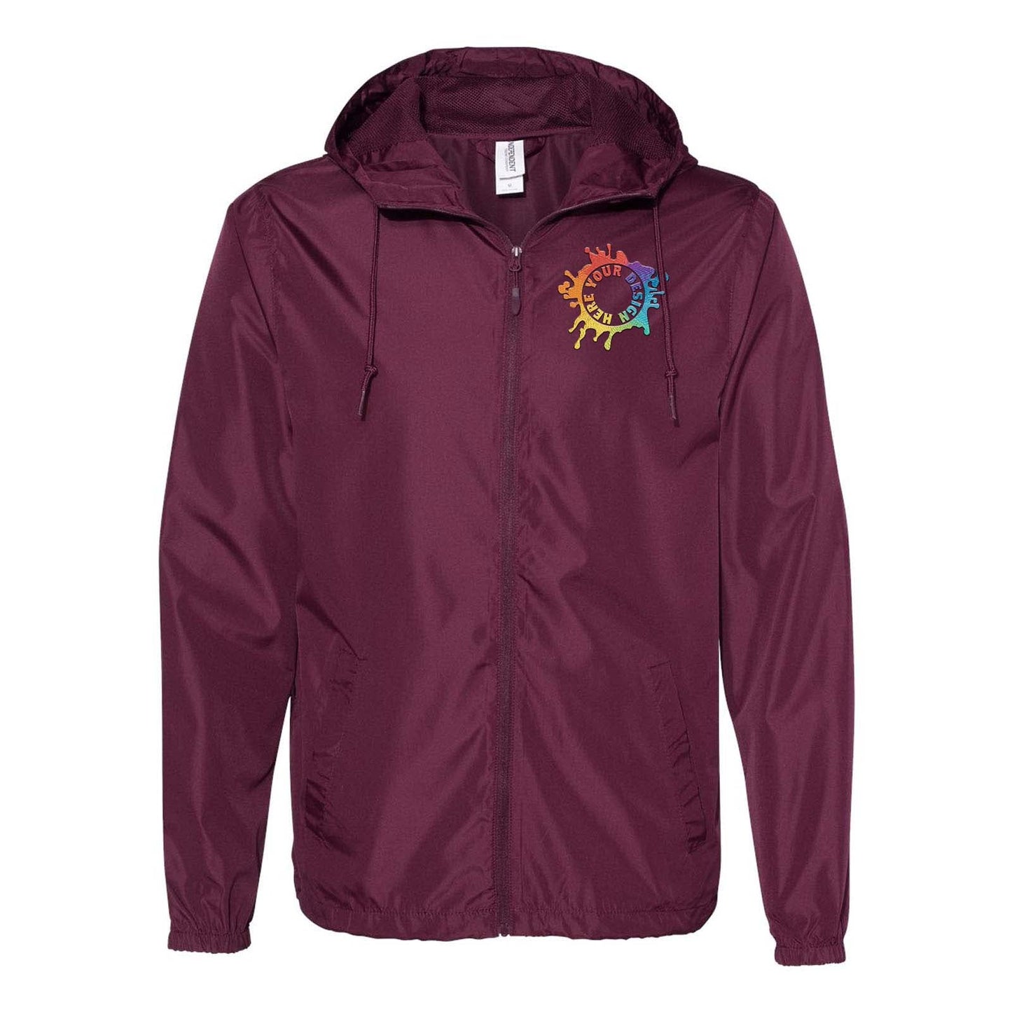 Independent Trading Co. - Unisex Lightweight Windbreaker Full-Zip Jacket Embroidery - Mato & Hash