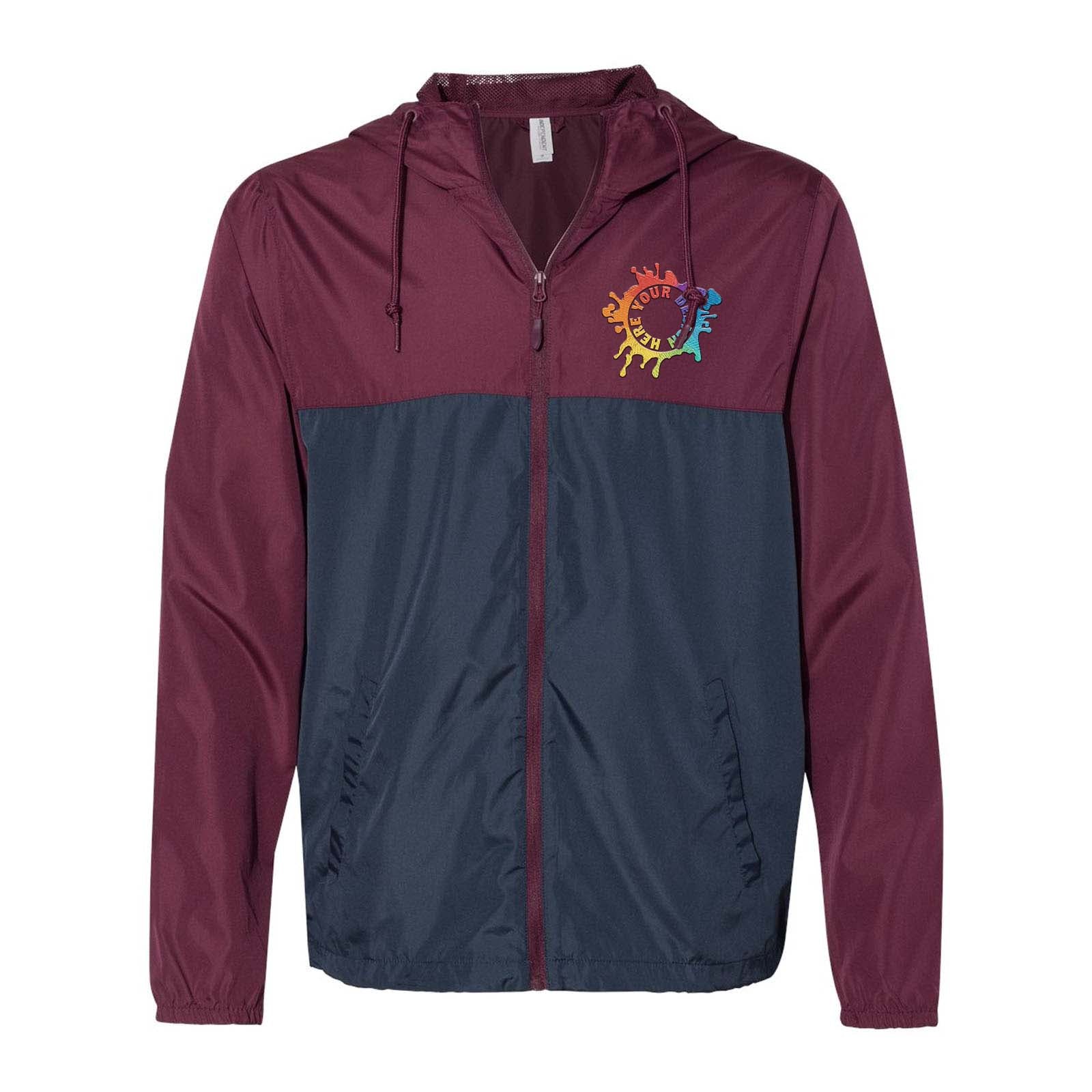 Independent Trading Co. - Unisex Lightweight Windbreaker Full-Zip Jacket Embroidery - Mato & Hash