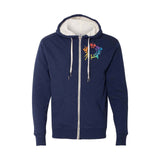 Independent Trading Co. Unisex Sherpa-Lined Hooded Sweatshirt Embroidery - Mato & Hash