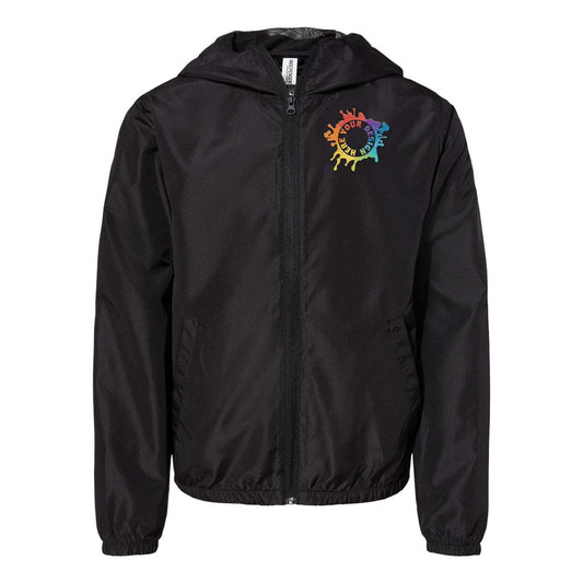 Independent Trading Co. - Youth Lightweight Windbreaker Full-Zip Jacket Embroidery - Mato & Hash