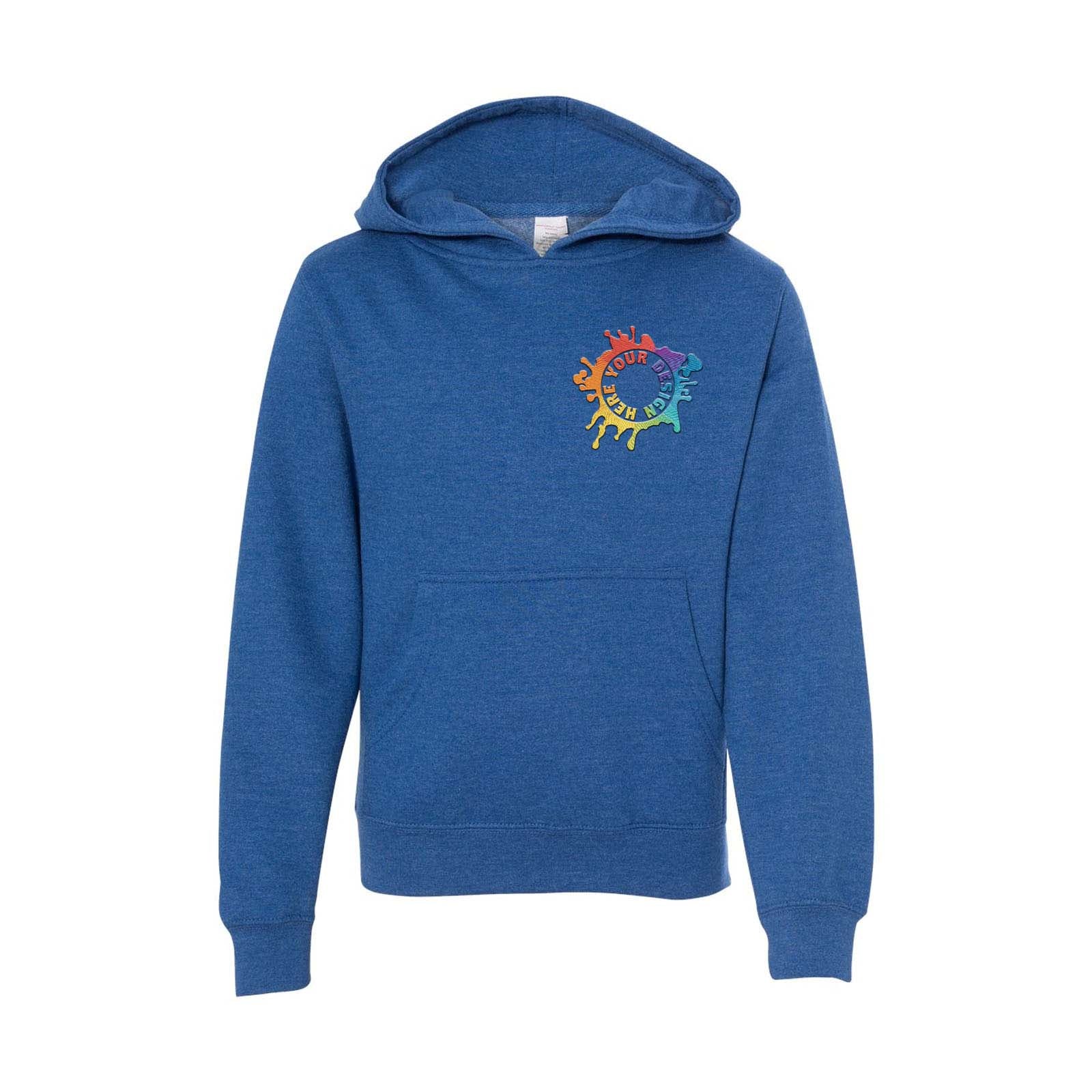 Independent Trading Co. Youth Midweight Hooded Sweatshirt Embroidery - Mato & Hash