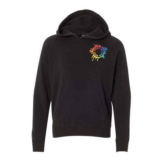 Independent Trading CO. Youth Special Blend Raglan Hooded Sweatshirt Embroidery - Mato & Hash